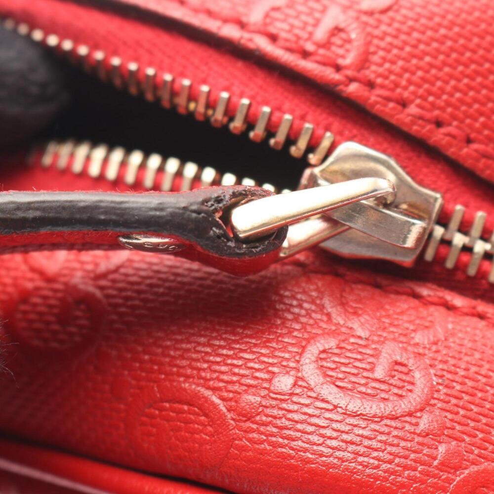 GUCCI Red Leather Shoulder Bag - Picture 6 of 7